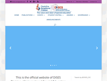 Tablet Screenshot of dises-cec.org